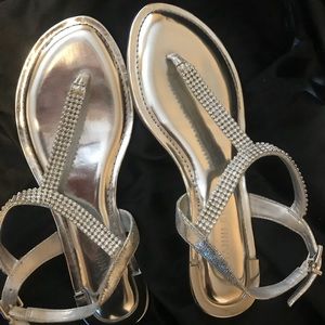 Silver sandals